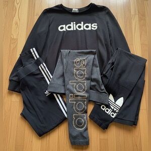 Adidas Bundle 1 Sweatshirt and 3 Leggings Size L / XL
